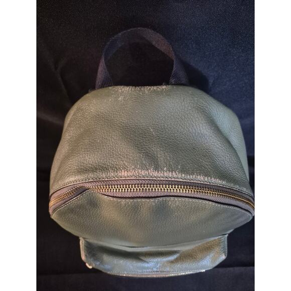 COACH Bag 30550 Backpack Pebbled Leather Medium Women's - Rare Green Authentic - Picture 15 of 16